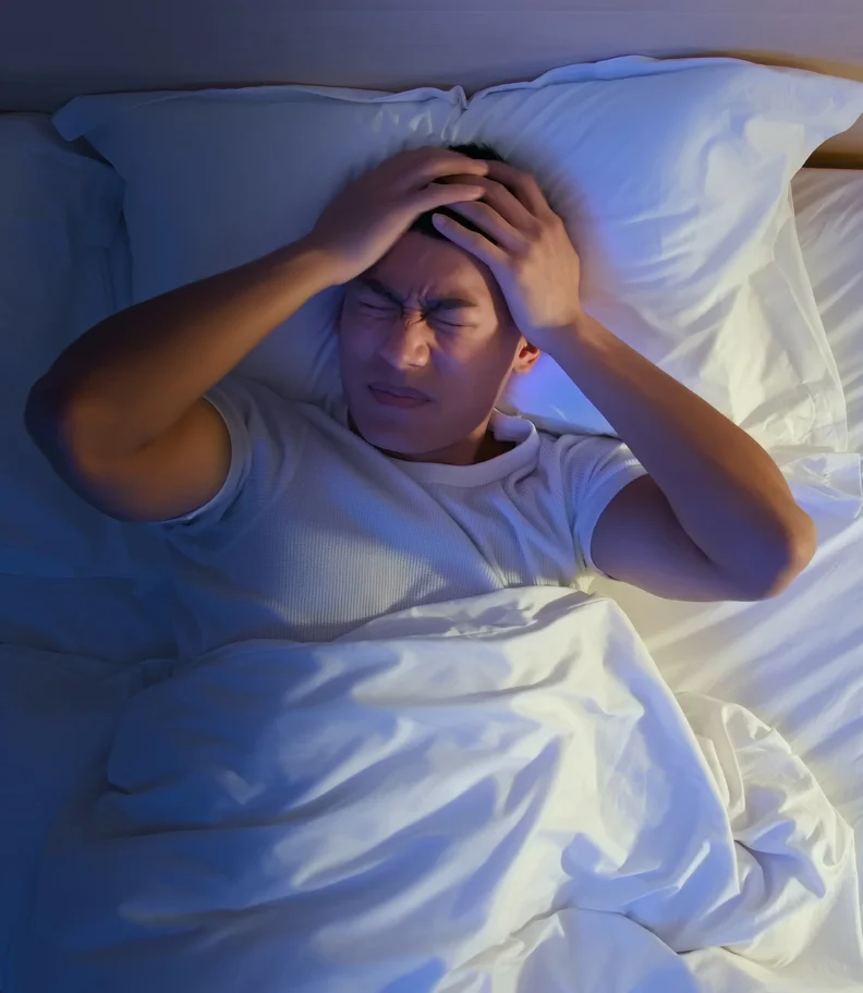 man experiencing headaches in Seattle WA